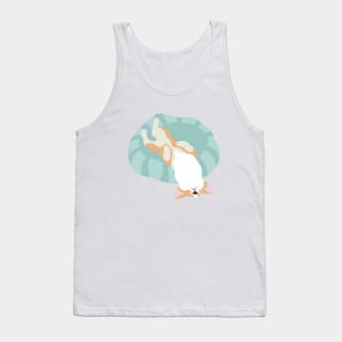 Classic corgi day - look at the world the right way Tank Top